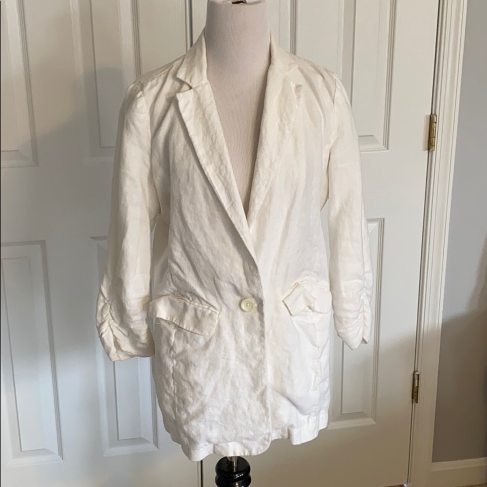 Michael Kors Linen white blazer
